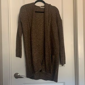 Hooded brown sweater
